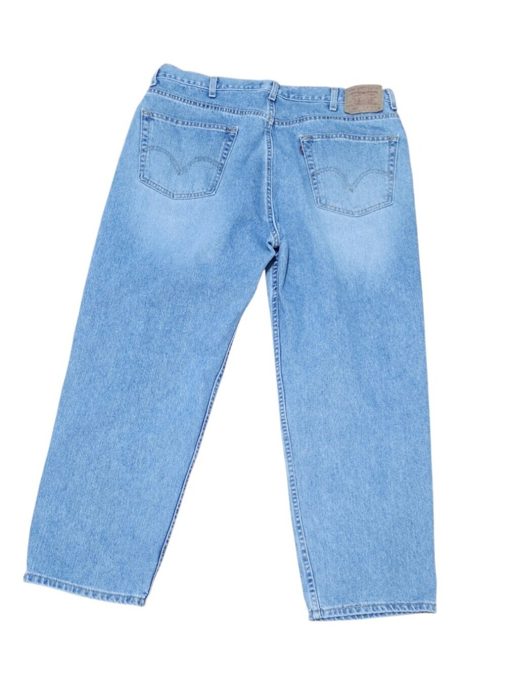 Levi’s 550 Jeans Men’s Size 42x30 Relaxed Fit Light Wash 100% Cotton Denim 90's - Picture 2 of 13